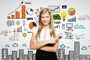 Female business woman